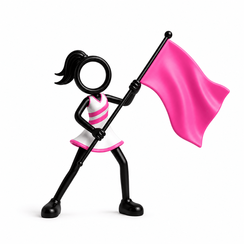 Vlaggendraagster (Color Guard) decoratie - 3dbende