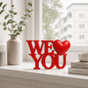 WE ♥ YOU decoratie - 3dbende
